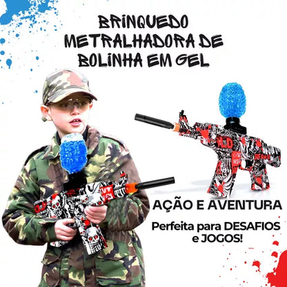 Arma De Gel Elétrica Mp5-M16-AK47 Elite + 5.000 Bolinhas